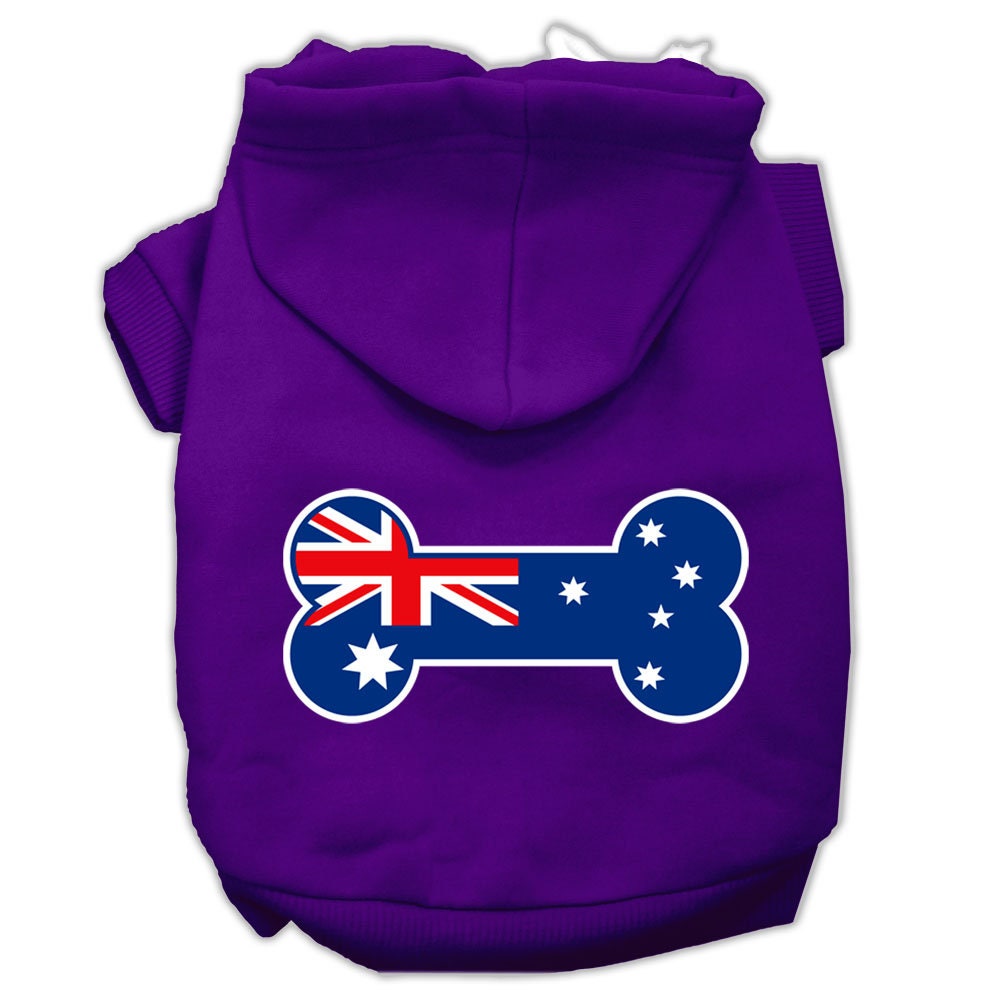 Pet Hoodie "Bone Shaped Australian Flag"