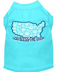 Load image into Gallery viewer, Pet Dog & Cat Shirt Screen Printed, "God Bless The USA"
