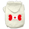 Load image into Gallery viewer, Pet Hoodie "Bone Shaped Canadian Flag"
