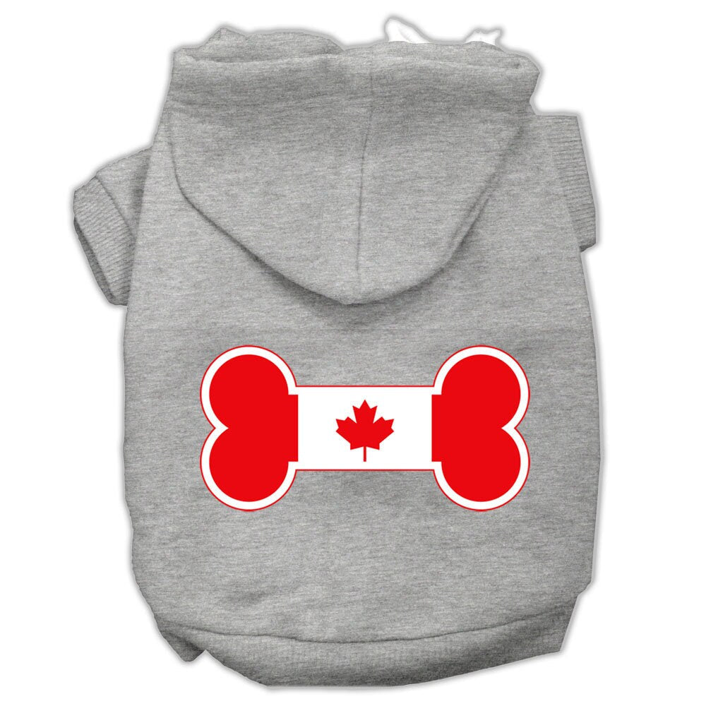 Pet Hoodie "Bone Shaped Canadian Flag"