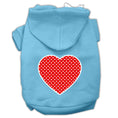 Load image into Gallery viewer, Pet Hoodie "Red Swiss Dots Heart"

