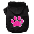 Load image into Gallery viewer, Pet Hoodie "Pink Swiss Dots Paw"
