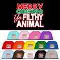 Load image into Gallery viewer, Christmas Pet Dog & Cat Shirt, "Merry Christmas Ya Filthy Animal"
