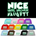 Load image into Gallery viewer, Christmas Pet Dog & Cat Shirt Screen Printed, "Nice Until Proven Naughty"
