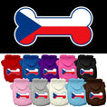 Load image into Gallery viewer, Pet, Dog & Cat Hoodie Screen Printed, "Bone Shaped Czech Republic Flag"

