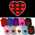 Load image into Gallery viewer, Pet Hoodie "Red Argyle Heart"
