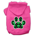 Load image into Gallery viewer, Pet Hoodie "Green Argyle Paw"
