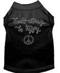 Load image into Gallery viewer, Pet Dog & Cat Shirt Screen Printed, "Don't Worry, Be Hippy"
