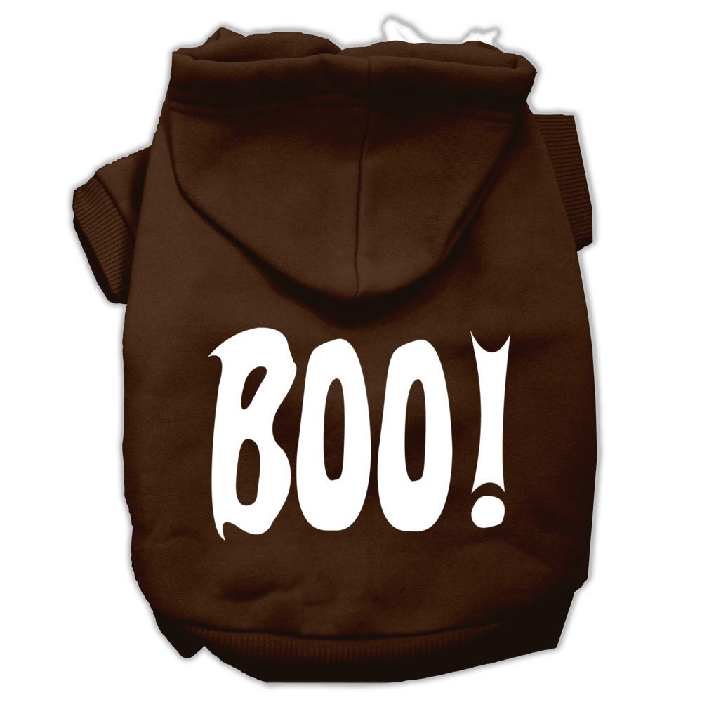 Halloween Pet Hoodie Screen Printed, "Boo"
