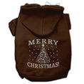 Load image into Gallery viewer, Christmas Pet Hoodie Screen Printed, "Shimmer Christmas Tree"
