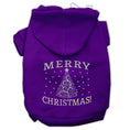 Load image into Gallery viewer, Christmas Pet Hoodie Screen Printed, "Shimmer Christmas Tree"
