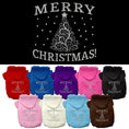 Load image into Gallery viewer, Christmas Pet Hoodie Screen Printed, "Shimmer Christmas Tree"

