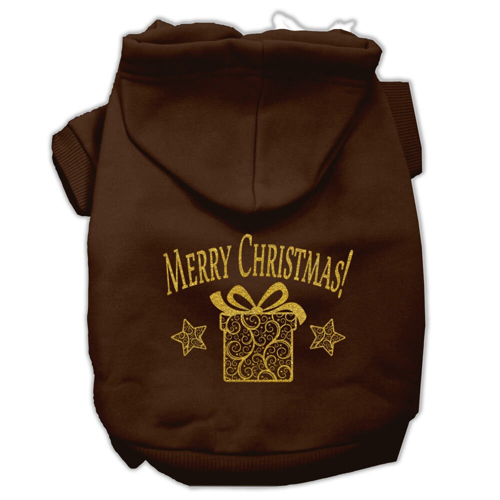 Christmas Pet Hoodie, "Golden Christmas Present"