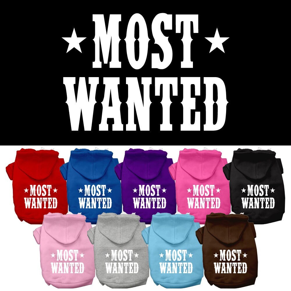 Pet Hoodie "Most Wanted"