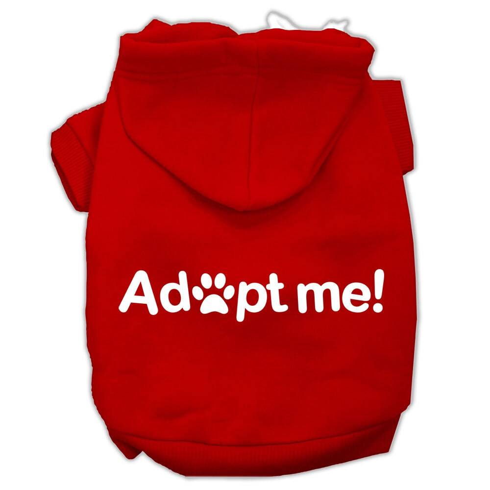 Pet Hoodie Screen Print "Adopt Me"