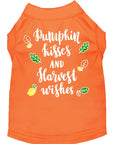 Load image into Gallery viewer, Pet Dog and Cat Shirt Screen Printed, "Pumpkin Kisses & Harvest Wishes"
