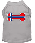 Load image into Gallery viewer, Pet Dog & Cat Shirt Screen Printed, "Bone Flag Norway"
