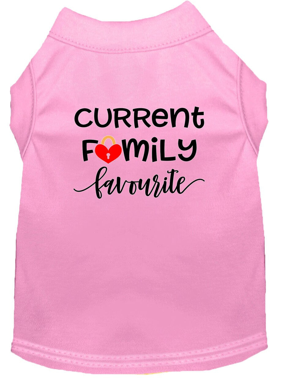 Pet Shirt "Current Family Favorite"
