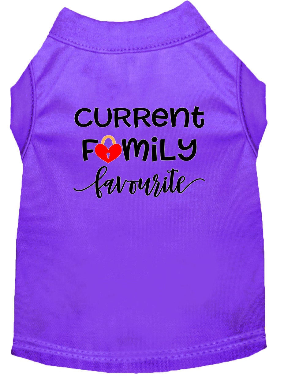 Pet Shirt "Current Family Favorite"