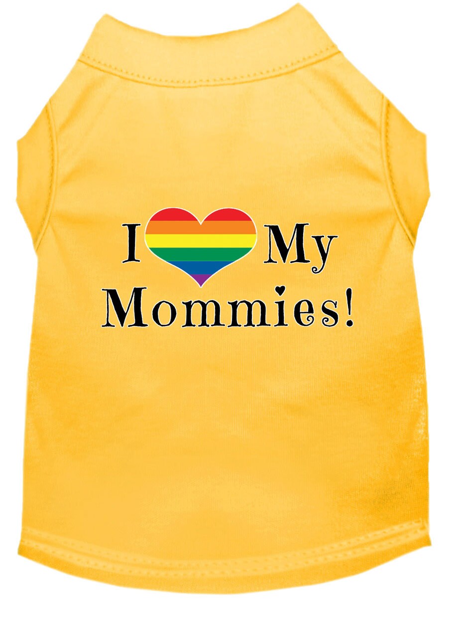 Pet Shirt "I Heart My Mommies"