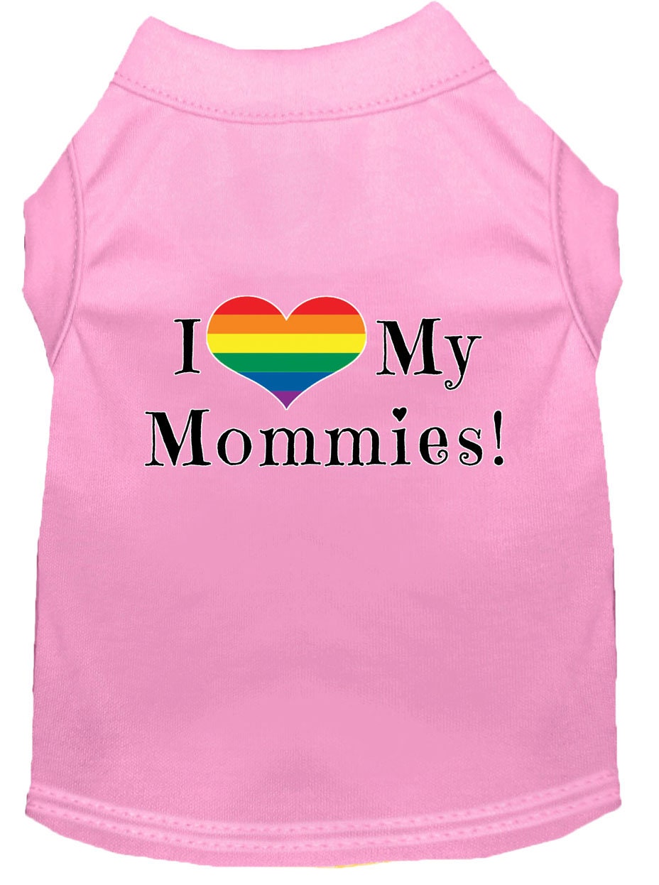 Pet Shirt "I Heart My Mommies"