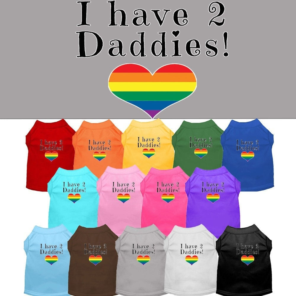 Pet Shirt "I Have Two Daddies"