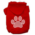 Load image into Gallery viewer, Pet Hoodie "Chevron Paw Print"
