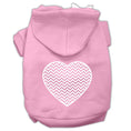 Load image into Gallery viewer, Pet Hoodie Screen Printed, "Chevron Heart"
