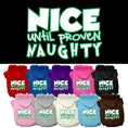 Load image into Gallery viewer, Christmas Pet Hoodie "Nice Until Proven Naughty"
