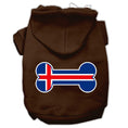 Load image into Gallery viewer, Pet Hoodie "Bone Shaped Iceland Flag"
