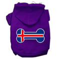 Load image into Gallery viewer, Pet Hoodie "Bone Shaped Iceland Flag"
