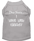 Load image into Gallery viewer, Christmas Pet Shirt, "Dear Santa, I Went With Naughty"
