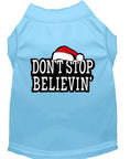 Load image into Gallery viewer, Christmas Screenprinted Dog Shirt, "Don't Stop Believin"
