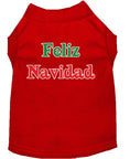 Load image into Gallery viewer, Christmas Pet Shirt, "Feliz Navidad"
