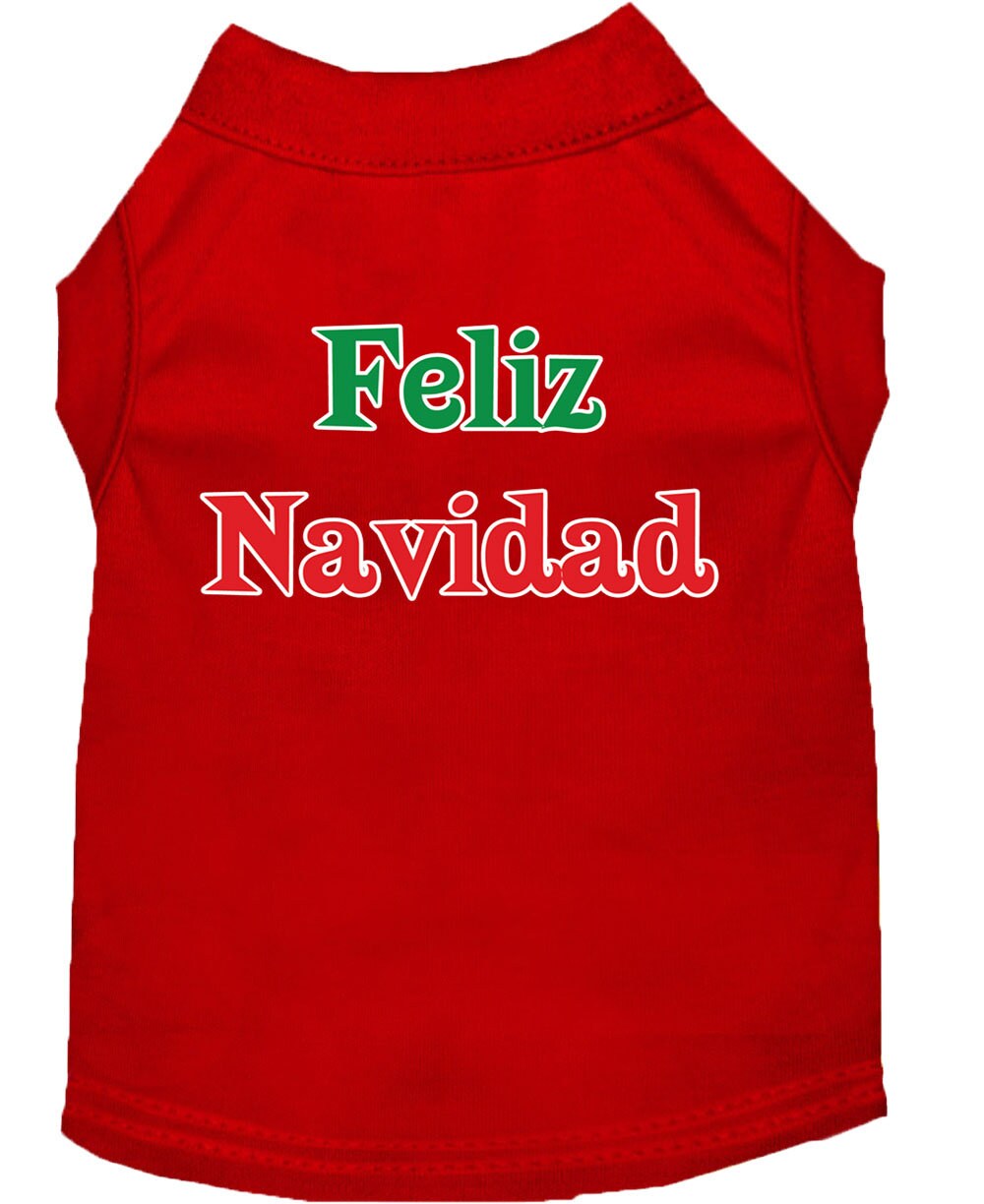 Christmas Pet Shirt, "Feliz Navidad"