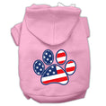 Load image into Gallery viewer, Pet Dog & Cat Hoodie Screen Printed, "Patriotic Paw"
