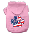 Load image into Gallery viewer, Pet Dog & Cat Hoodie Screen Printed, "Patriotic Paw"

