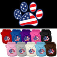 Load image into Gallery viewer, Pet Dog & Cat Hoodie Screen Printed, "Patriotic Paw"
