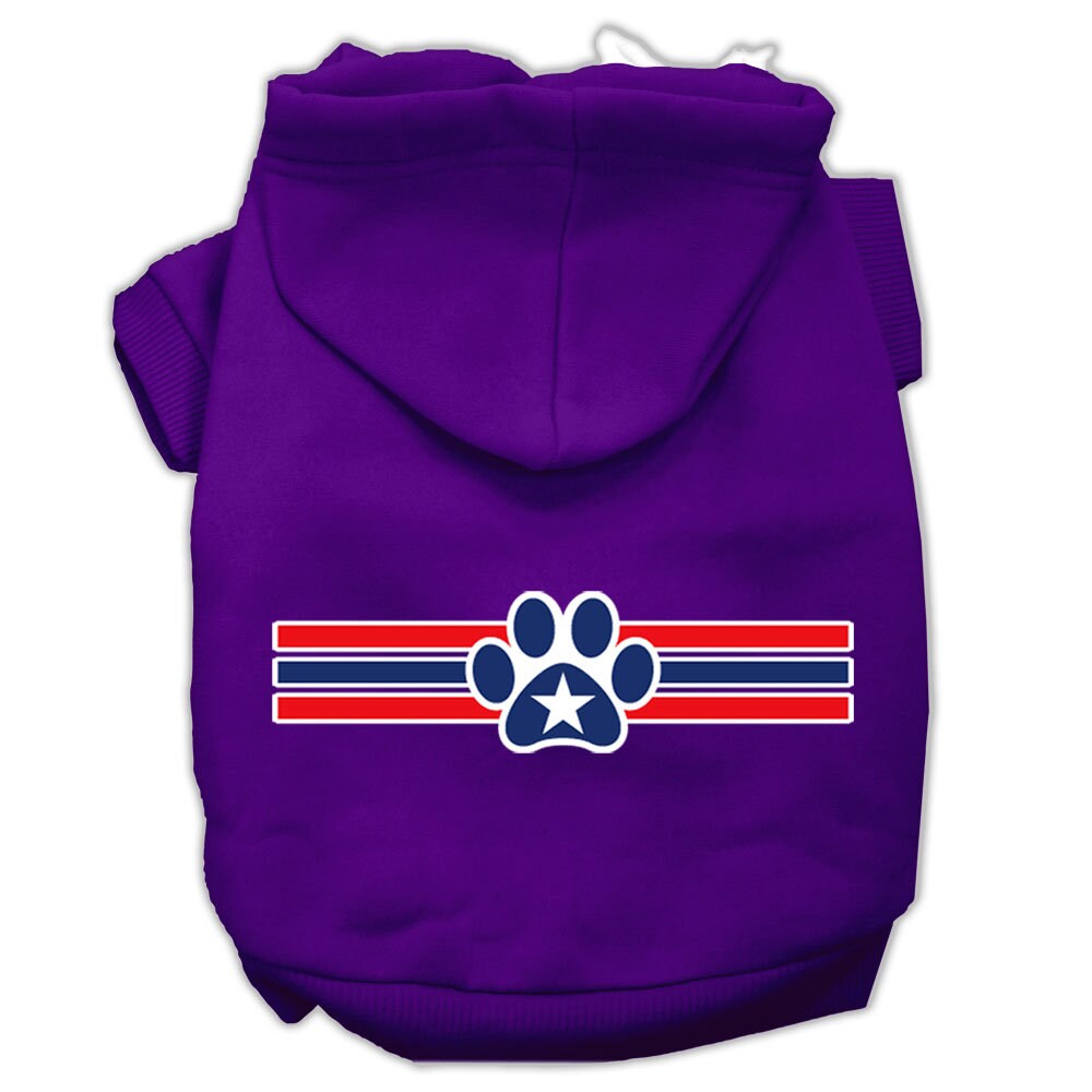 Pet Hoodie "Patriotic Star Paw"