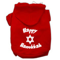 Load image into Gallery viewer, Hanukkah Pet Hoodie Screen Printed, "Happy Hanukkah"
