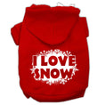Load image into Gallery viewer, I Love Snow Christmas Pet Hoodie
