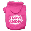 Load image into Gallery viewer, I Love Snow Christmas Pet Hoodie
