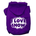 Load image into Gallery viewer, I Love Snow Christmas Pet Hoodie
