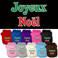 Load image into Gallery viewer, Christmas Pet Hoodie Screen Printed, "Joyeux Noel"
