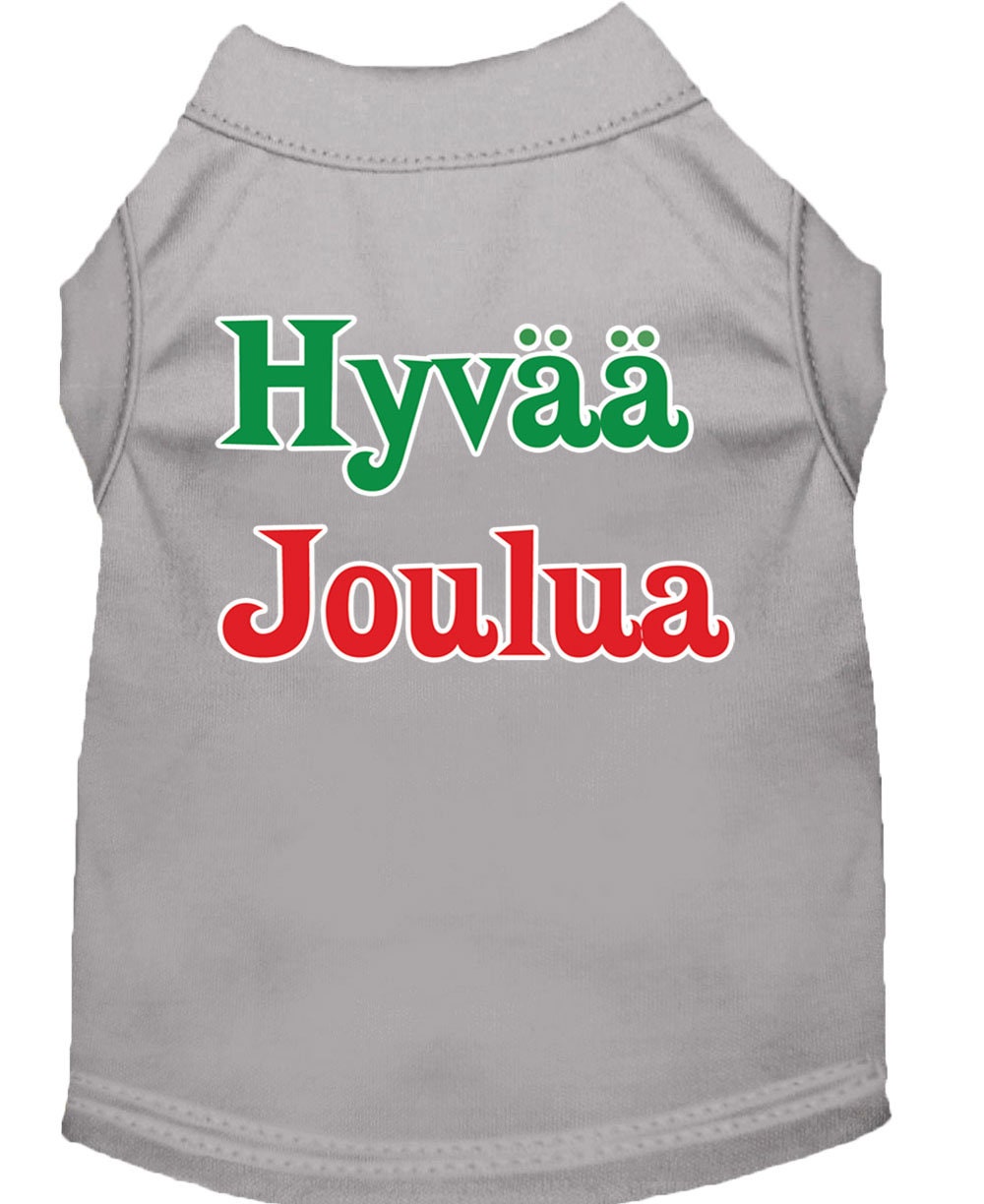 Christmas Pet Shirt, "Hyvaa Joulua"