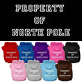 Load image into Gallery viewer, Christmas Pet Hoodie "Property of North Pole"
