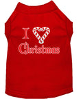 Load image into Gallery viewer, Christmas Pet Shirt, "I Heart Christmas"
