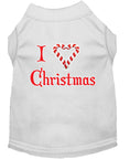 Load image into Gallery viewer, Christmas Pet Shirt, "I Heart Christmas"
