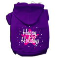 Load image into Gallery viewer, Christmas Pet Hoodie Screen Printed, "Scribble Happy Holidays"
