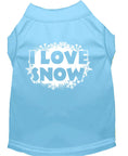 Load image into Gallery viewer, Christmas Pet Shirt, "I Love Snow"
